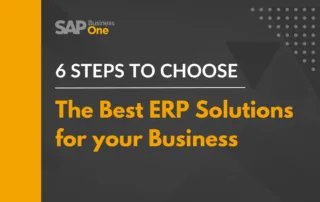 How to choose the Best ERP Solution