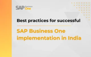 SAP Business One implementation in India