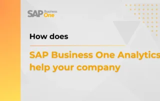 SAP Business One Analytics help company