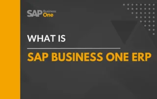 What is SAP Business One ERP