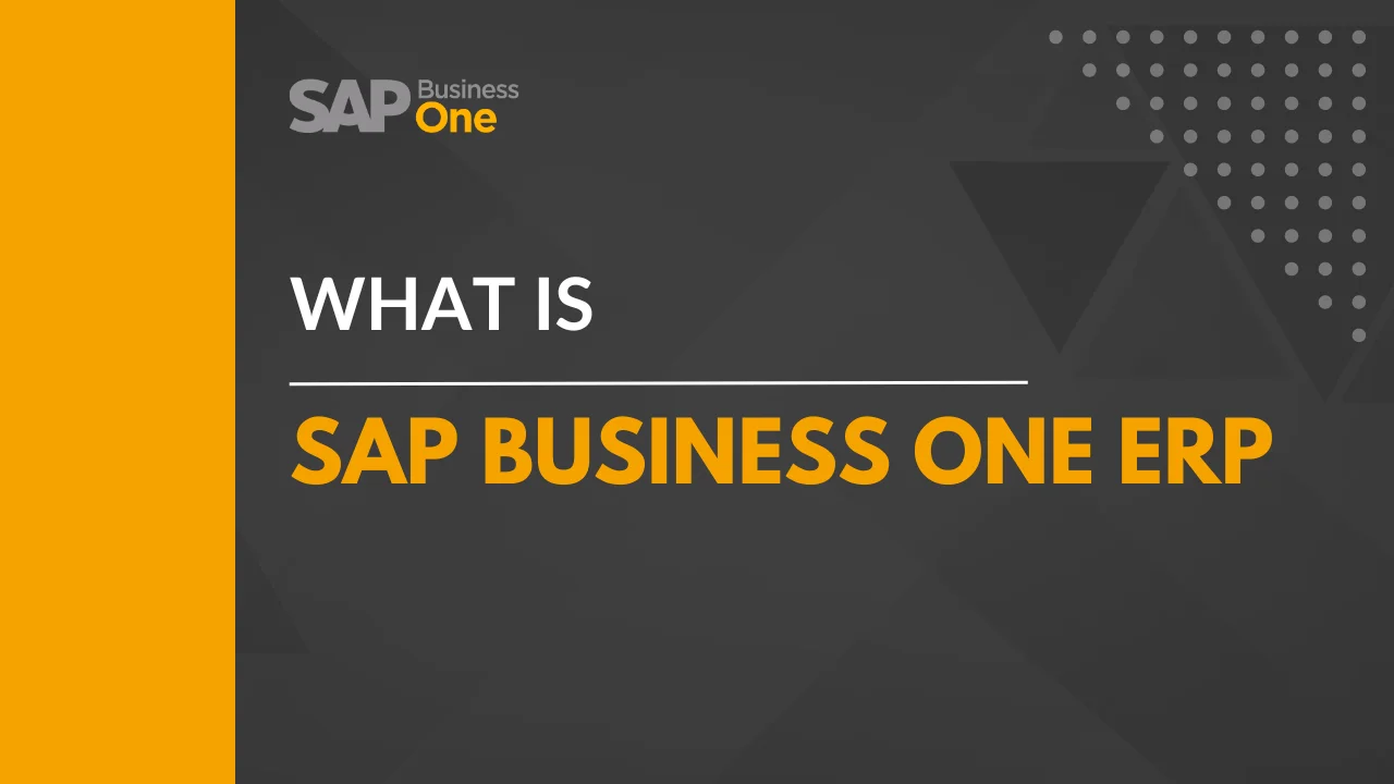 What is SAP Business One ERP