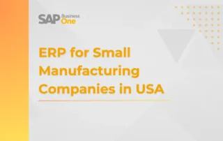 ERP for Small Manufacturing Companies in USA