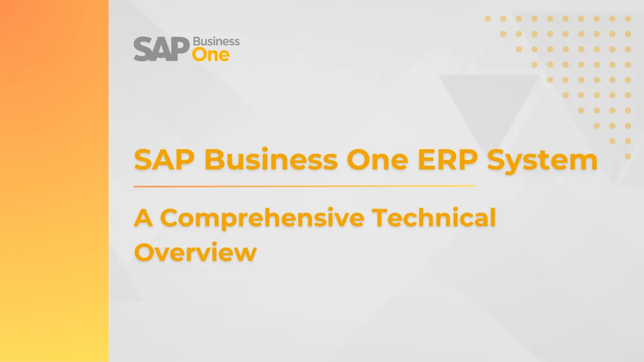 SAP Business One ERP System