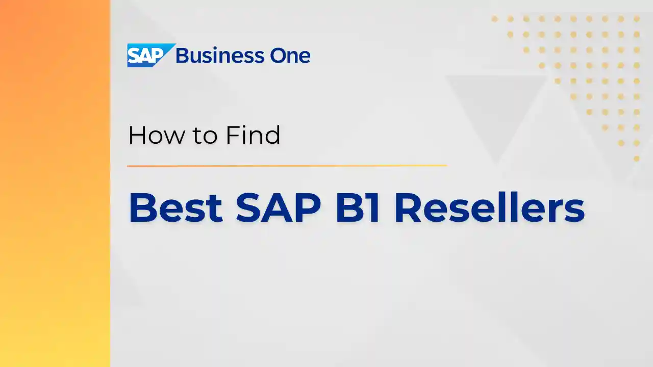 Best SAP Business One Resellers - Feature image - Blog