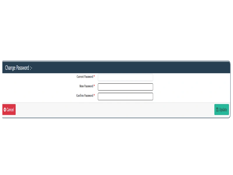 Change Password - Administration - EAM