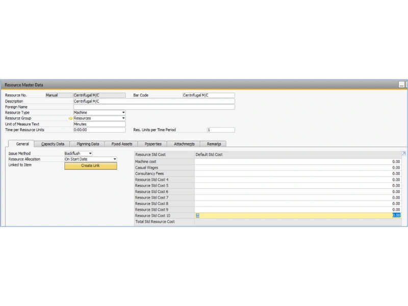 SAP Resource Master - Master Data - EAM