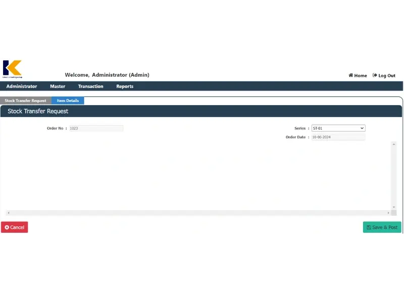 Stock Transfer Request