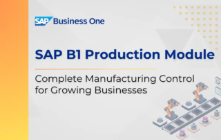 SAP B1 Production Module