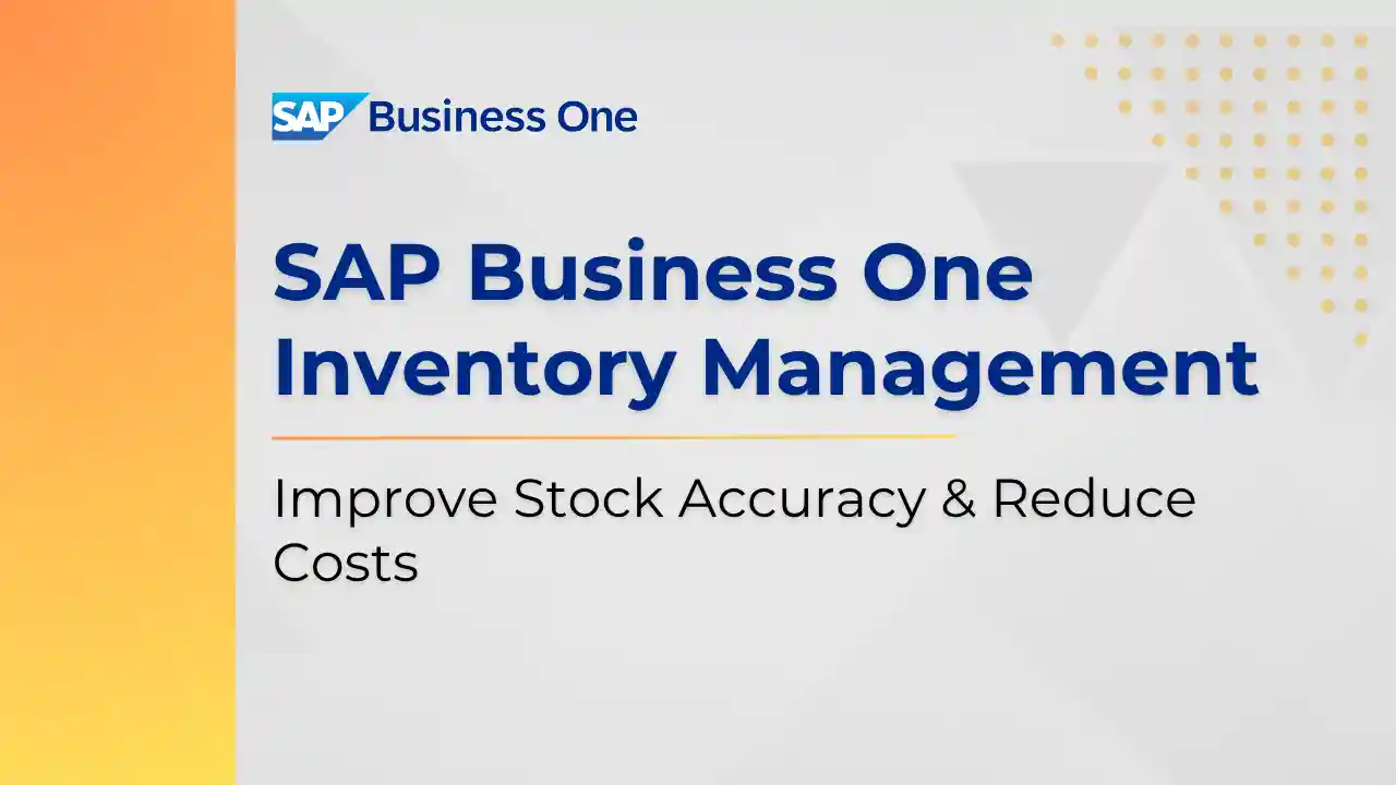 SAP B1 Inventory Management - Feature image - Blog