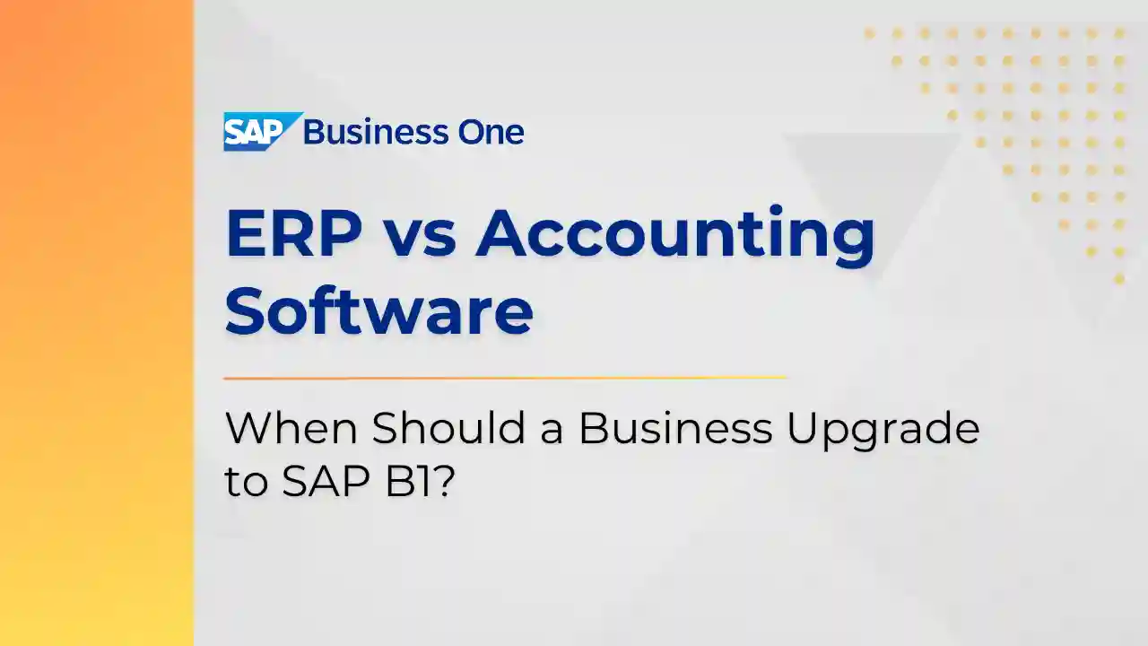 ERP vs Accounting Software