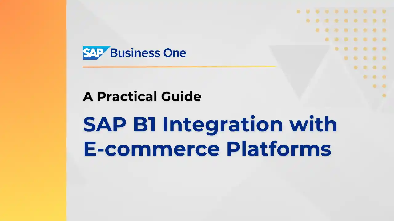 SAP B1 Integration with E-commerce
